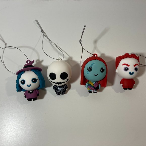 Nightmare Before Christmas Hallmark Mystery Ornaments Jack Sally Lock Shock - Picture 1 of 2